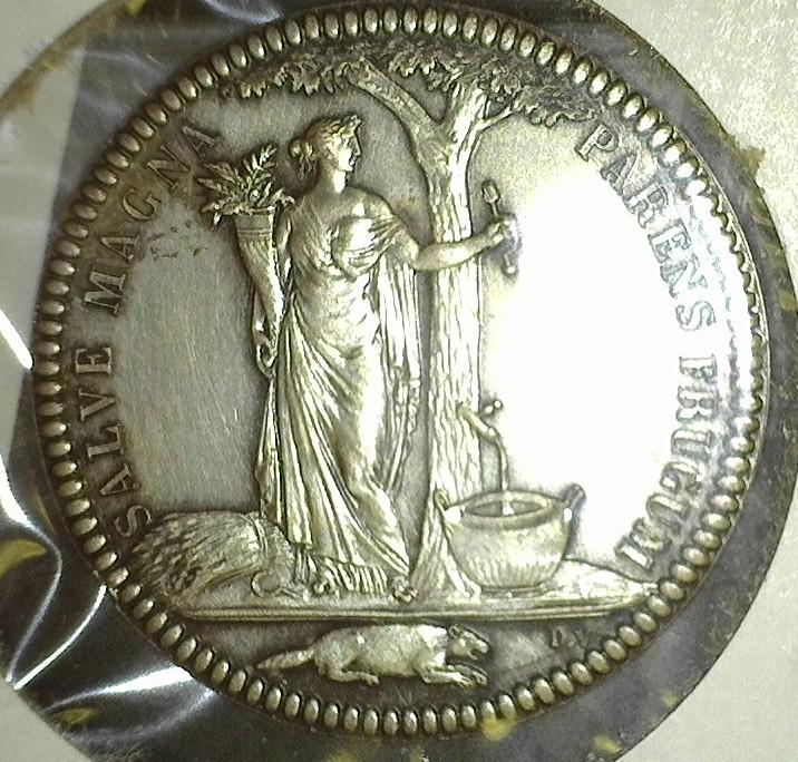Silver Restrike Of The 1796 Franco Americano Castor Land Coin