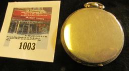 E Howard Watch Co. THIN pocket watch, series 12, 17 jewels, size 10s, s/n 59162, nice Art Deco face,