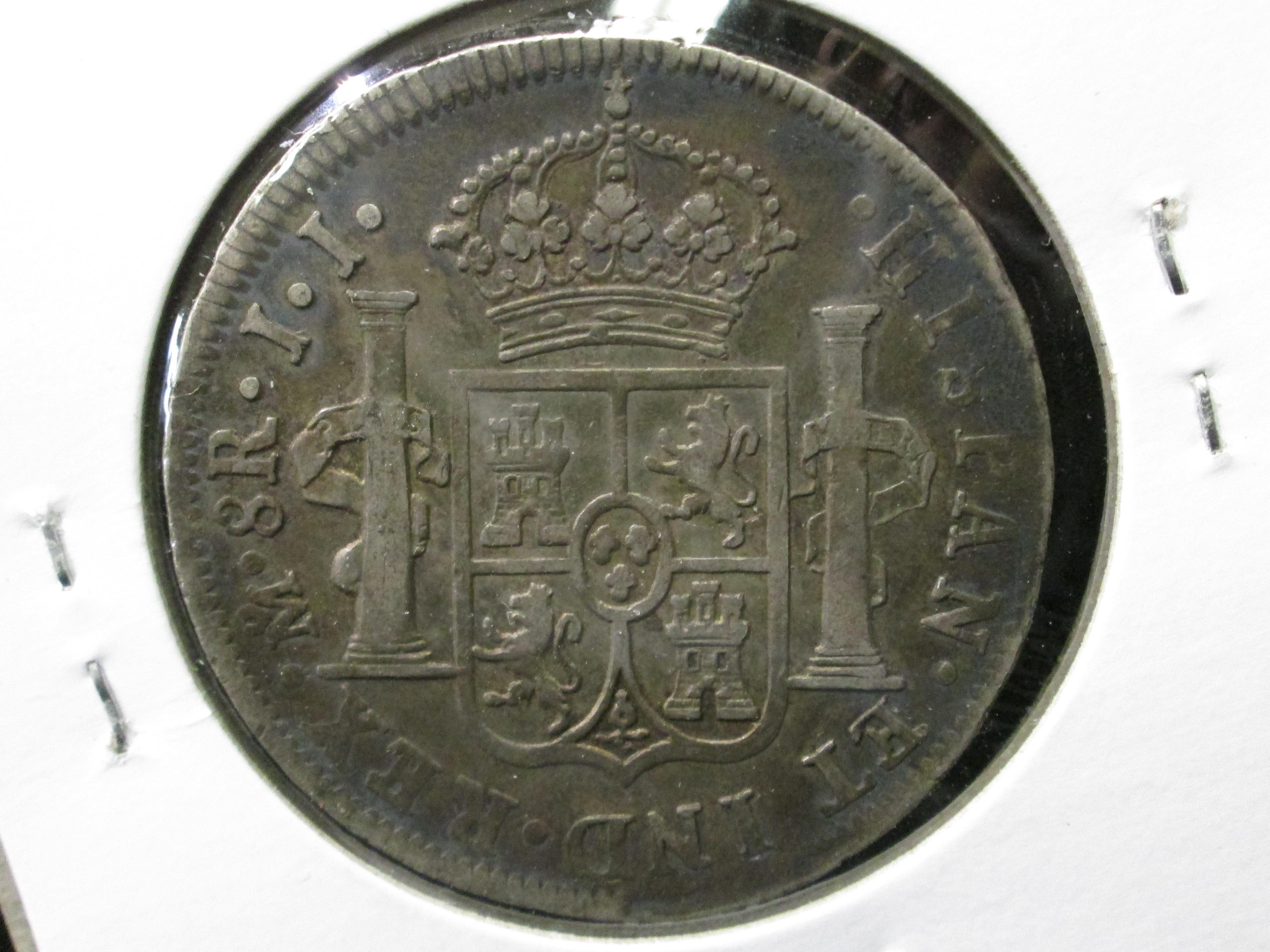 1814-JJ Mexico Eight Reales, KM111, VG.