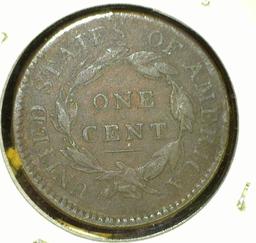 1817 U.S. Large Cent, 15 stars, Fine, porous.