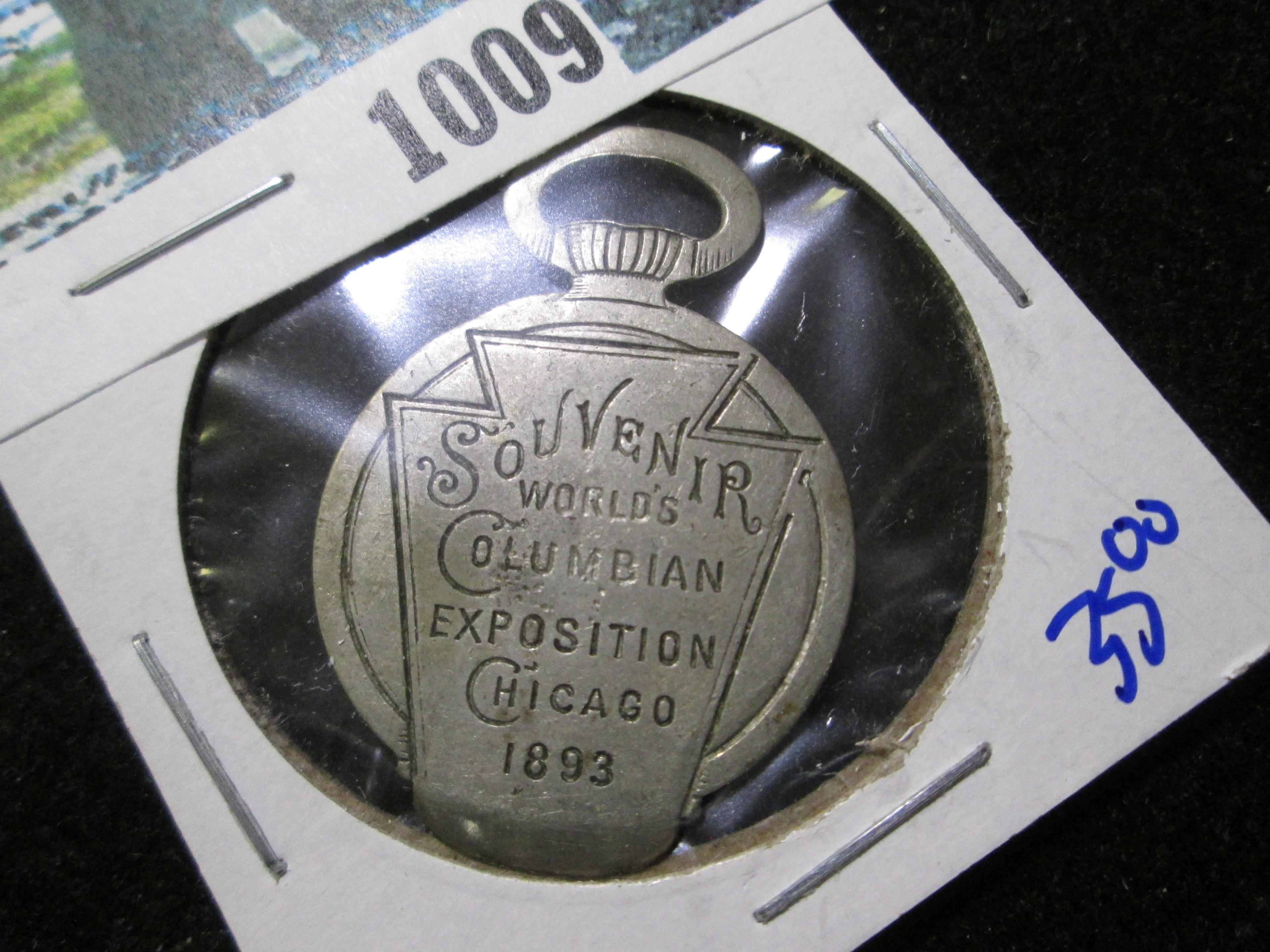 1893 Watch Fob Advertising Piece From The Columbia Expo Compliments Of Keystone Watch  Cas Co.