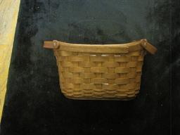 Longaberger 2006 Journal Basket with protector in rich brown, excellent condition, from smoke free h