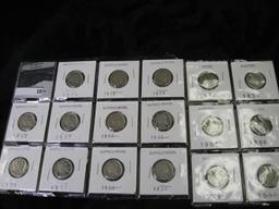 1892, 1898, 1903, 1905, 1907, & 1911 Liberty Nickels; 1917, 1920, (2) 1923, 25, 26, 27, (2) 29, 36,