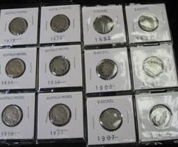 1892, 1898, 1903, 1905, 1907, & 1911 Liberty Nickels; 1917, 1920, (2) 1923, 25, 26, 27, (2) 29, 36,