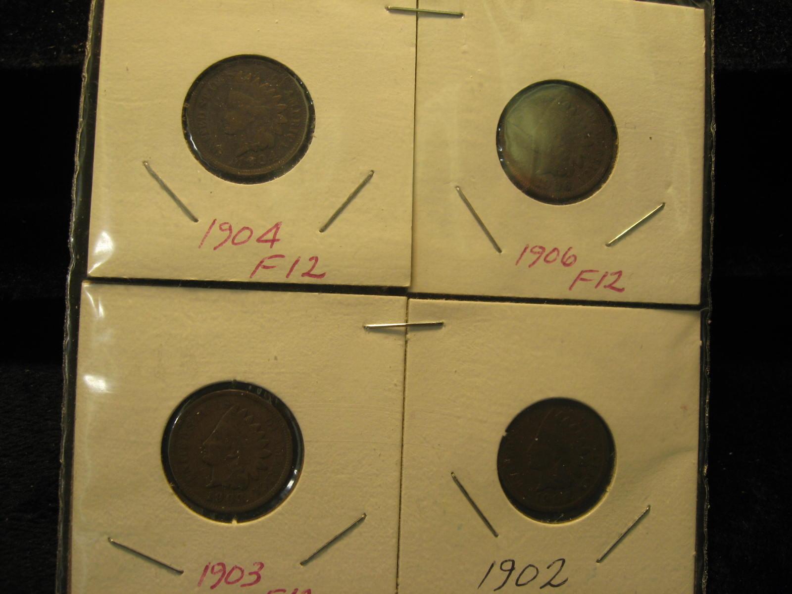 (8) Indian Head Cents 1890-1906.