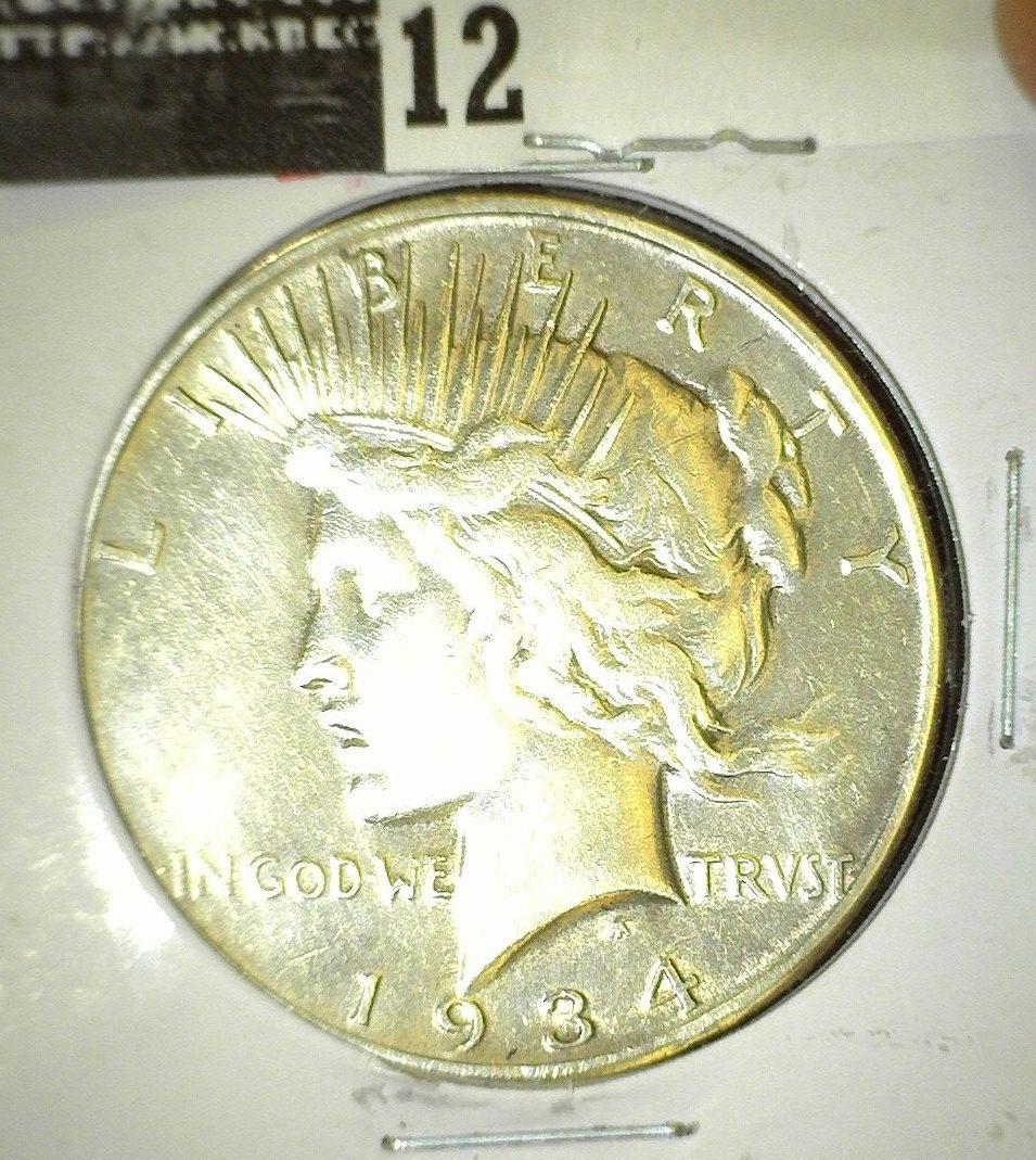 1934 S Peace Silver Dollar.