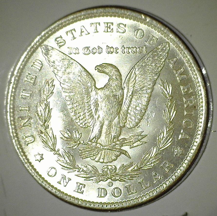 1885 O Morgan Silver Dollar. A nice high grade.