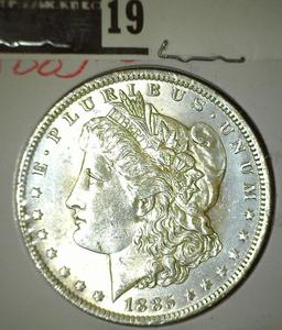 1885 O Morgan Silver Dollar. A nice high grade.