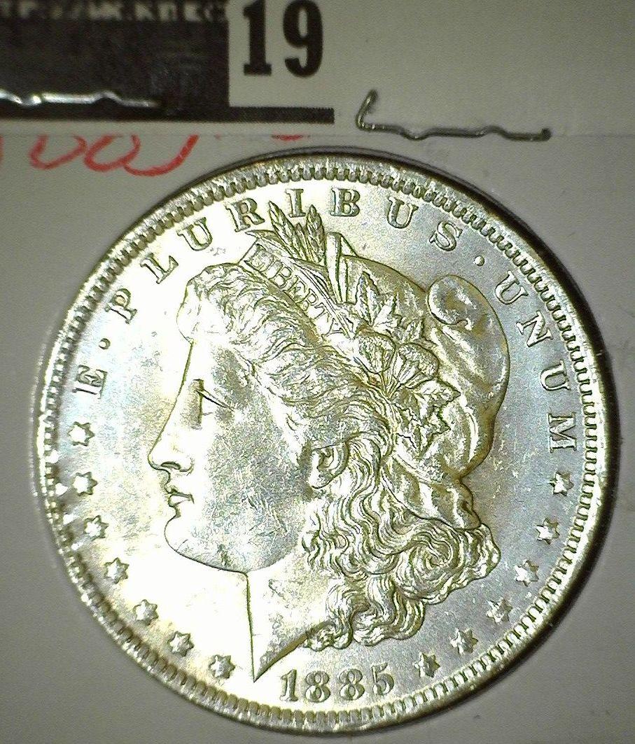 1885 O Morgan Silver Dollar. A nice high grade.