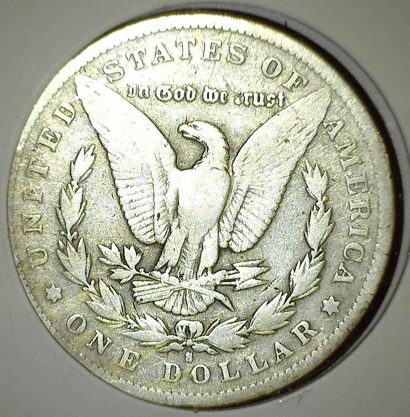 1896 S  Morgan Silver Dollar. Key date.