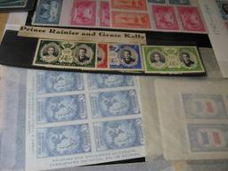 Large Group of Mint Stamps. Includes: (6) Plate Blocks Scott #782, 789, 794, 798, 799, & 800; Plate