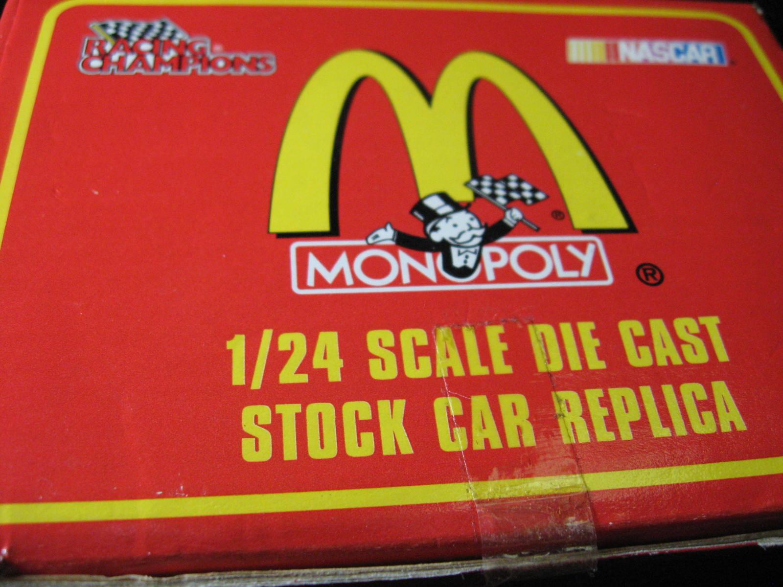 1996 era Racing Champions McDonalds/Monopoly #94 Bin Elliott 1:24 Scale Die-Cast Stock Car in origin