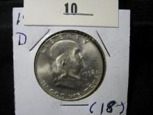1952D Franklin Half Dollar BU.
