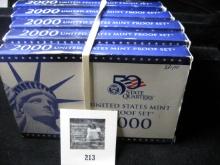 (5) 2000 S U.S. Proof Sets in original boxes. Complete with Quarters.