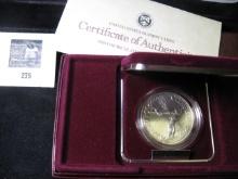 1988 D U.S. Silver Olympic Commemorative Dollar. BU.
