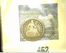 1843 Liberty Seated Dime. G-AG.