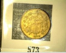 1870 2-Cent Piece. VG.