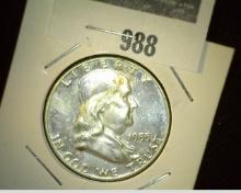 1955 P Silver Proof Franklin Half Dollar.