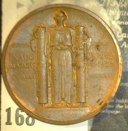 Herbert Hoover Presidential Inaugural Medal, bronze, high relief, 34mm.