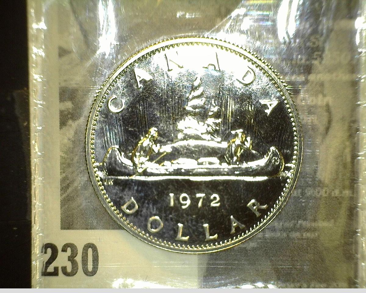 1972 Canada Prooflike Dollar.