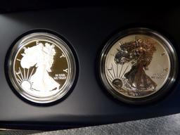 2012 American Eagle San Francisco Two-Coin Silver Proof Set in original box as issued by the U.S. Mi