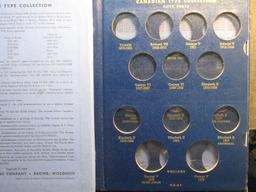 (2) Whitman Coin Albums Canadian Type Set Collection Small Coins & Canadian Type Set Collection Larg