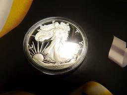 2022 W "Congratulations!" American Eagle One Ounce .999 Silver Proof in original packet of issue wit