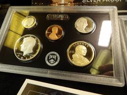 2019 10-piece U.S. Mint Silver Proof Set, plus 2019W Reverse Proof Cent in original box of issue.
