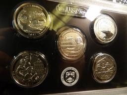 (5) 2017 S 225th Anniversary Enhanced Uncirculated Coin Sets in original boxes as issued.