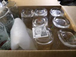 (7) 2000 dated Mickey Mouse Rectangular shaped Mugs; & (3) Coca-Cola Crystal glasses. Local pick up