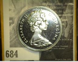 1871-1971 British Columbia Canada Dollar, Prooflike.