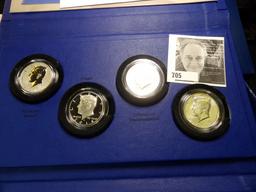 50th Anniversary Kennedy Half-Dollar Silver Coin Collection, original as issued by the U.S. Mint. Co