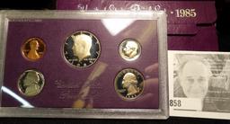 1985 S U.S. Five-piece Proof Set.