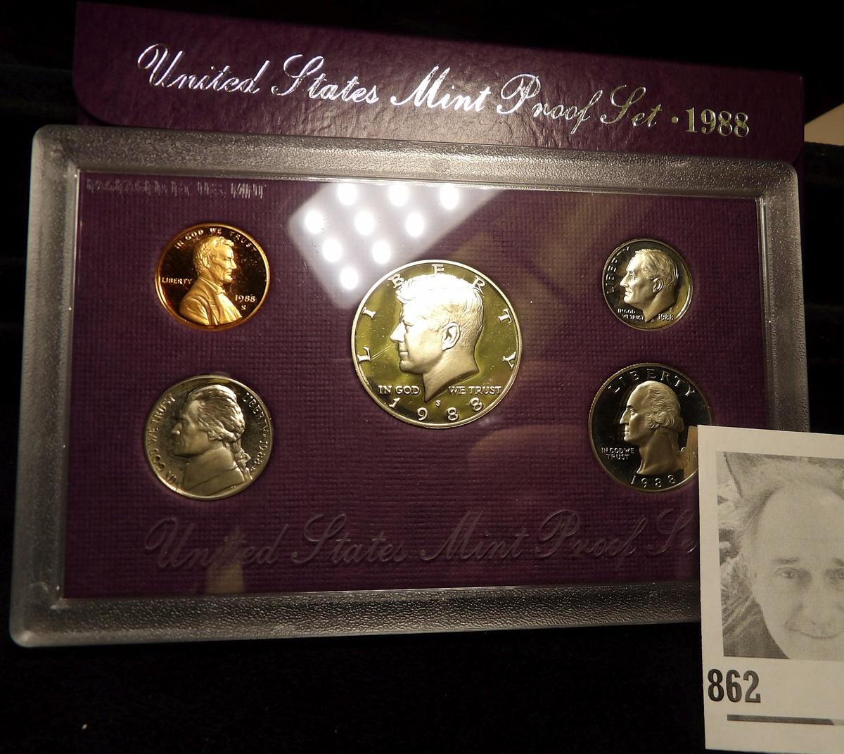 1988 S U.S. Five-piece Proof Set.