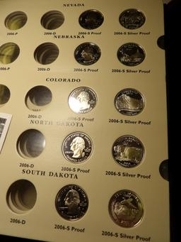 Like new Littleton Custom Coin Album for Fifty State Quarters 1999-2008 District of Columbia & U.S.