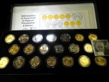 2004 P & D Precious Metal Quarters Collection (Gold/Platinum) as issued by the Collectors Alliance,