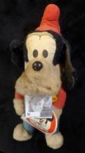 1977 Mickey Mouse Club Goofy by Knickerbocker with hang tag which has washing instructions, which th