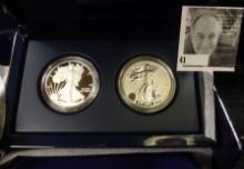 2012 American Eagle San Francisco Two-Coin Silver Proof Set in original box as issued by the U.S. Mi