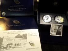 2013 West Point American Eagle Two-Coin Silver Set with COA in original Box of Issue, includes the S