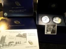 2013 West Point American Eagle Two-Coin Silver Set with COA in original Box of Issue, includes the S