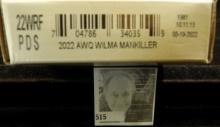 Three Roll Set 2022 P, D, & S Wilma Mankiller Quarter Rolls in original unopened U.S. Mint box. Gem