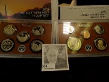 2019 10-piece U.S. Mint Proof Set, (without the 2019W Proof Cent) in original box of issue.