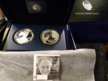 2012 American Eagle San Francisco Two-Coin Silver Proof Set in original box as issued by the U.S. Mi