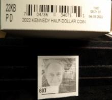 2022 P & D Solid date Kennedy Half-Dollar Rolls in original unopened U.S. Mint Box of issue.