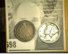 1889 P Seated Liberty Dime & 1931 S Mercury Dime, both are scarce.