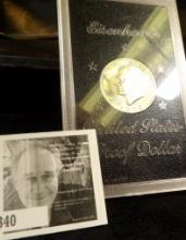 1972 S U.S. Silver Proof Eisenhower Dollar in original hard plastic case.