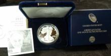 2021 West Point One Ounce Silver Proof Silver Eagle Coin in original box of issue.