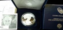 2021 West Point One Ounce Silver Proof Silver Eagle Coin in original box of issue.