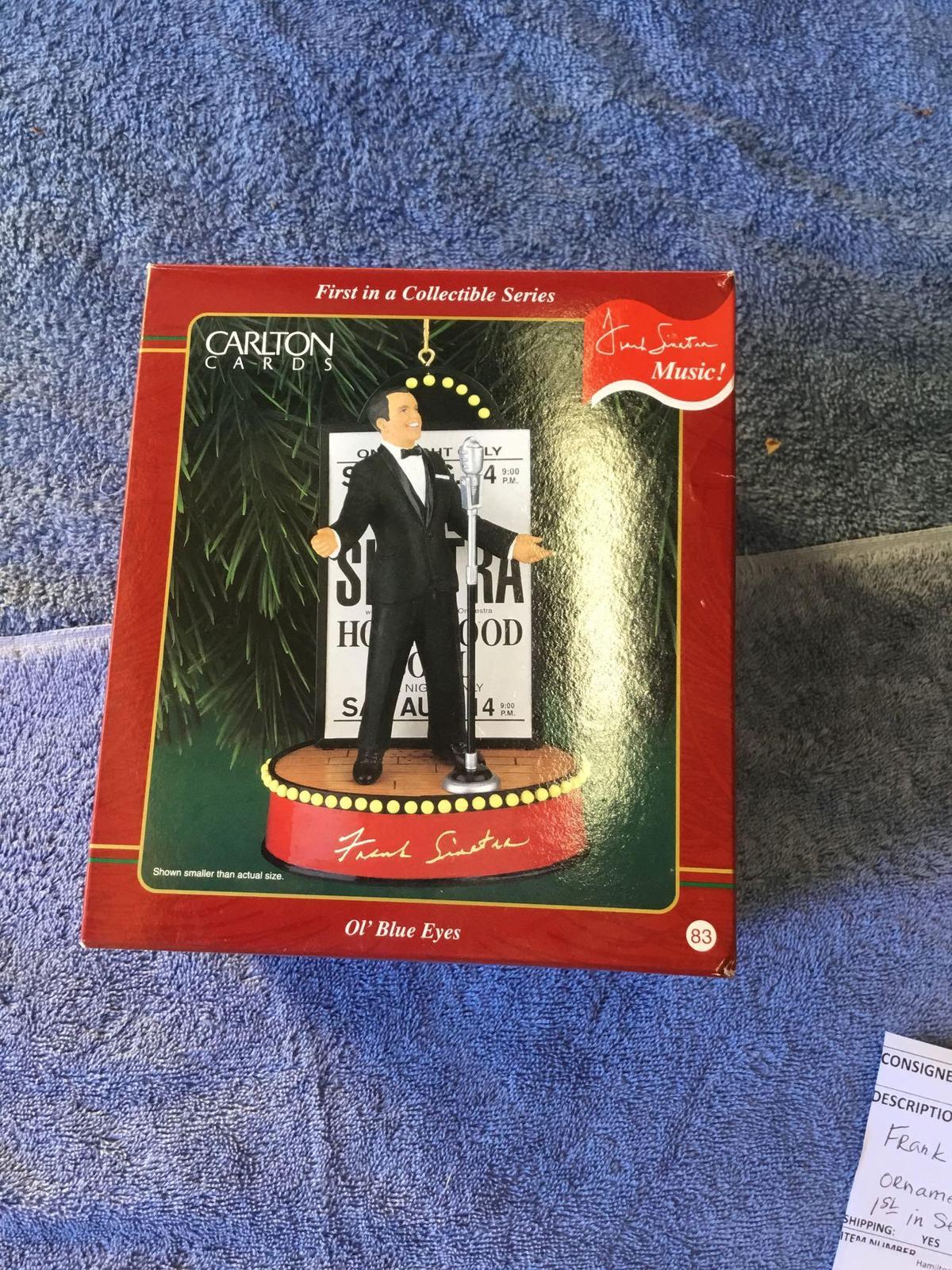 1999 Frank Sinatra music ornament first in series in box