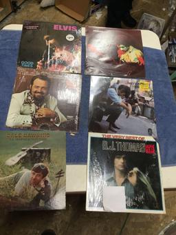 vintage group of 6pc. 60s/70s record albums various artists record in great shape